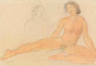 Dos desnudos sentados de Auguste Rodin